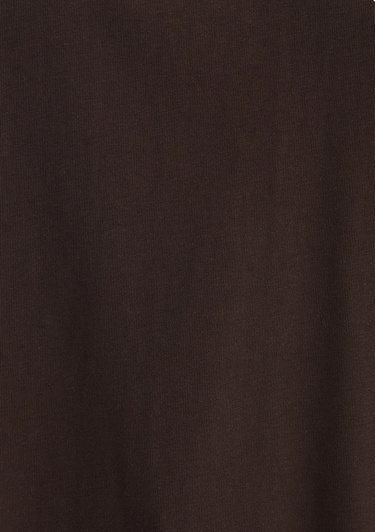  Mavi Mavi Logo Baskılı Kahverengi Tişört Oversize / Geniş Kesim 1600843-88062