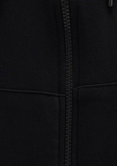  Mavi MVJNS Logo Baskılı Fermuarlı Kapüşonlu Siyah Sweatshirt 0S10193-900
