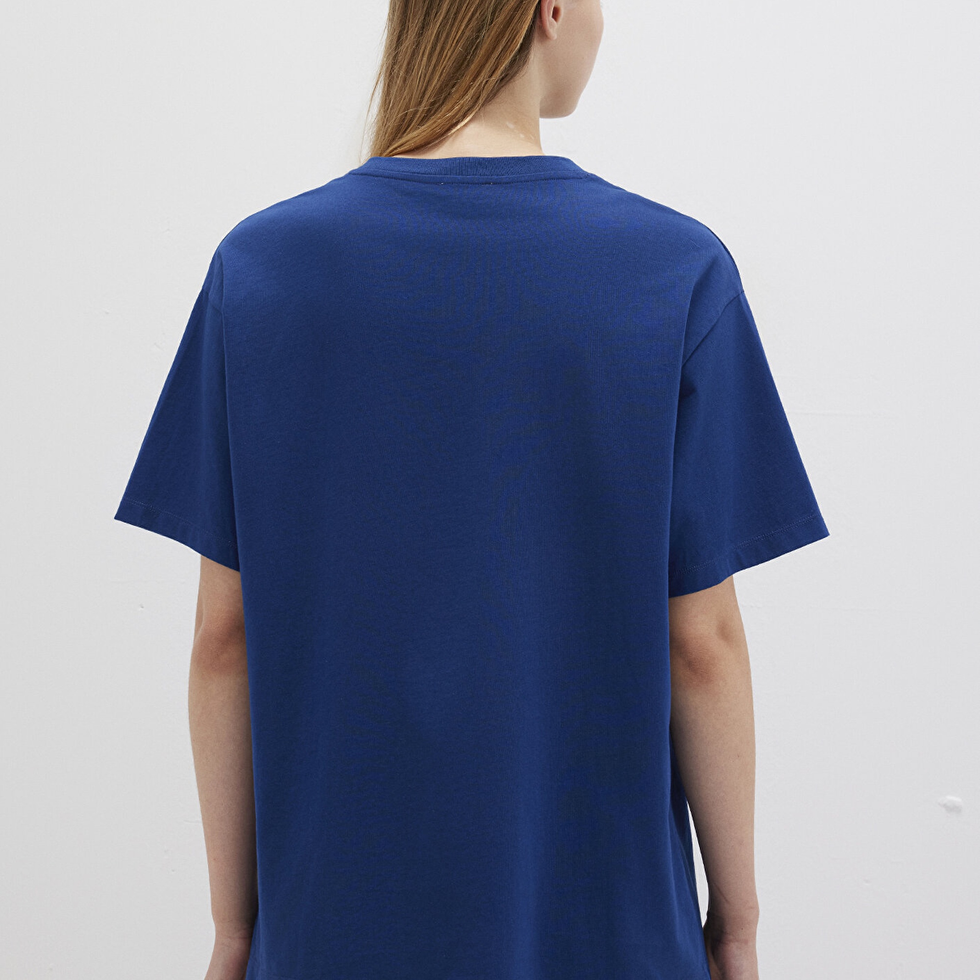 Mavi Mavi Logo Baskılı Lacivert Tişört Oversize / Geniş Kesim 1600843-82625