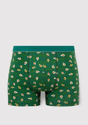  Mavi Avakado Baskılı Yeşil Boxer 0911629-88060