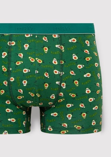  Mavi Avakado Baskılı Yeşil Boxer 0911629-88060