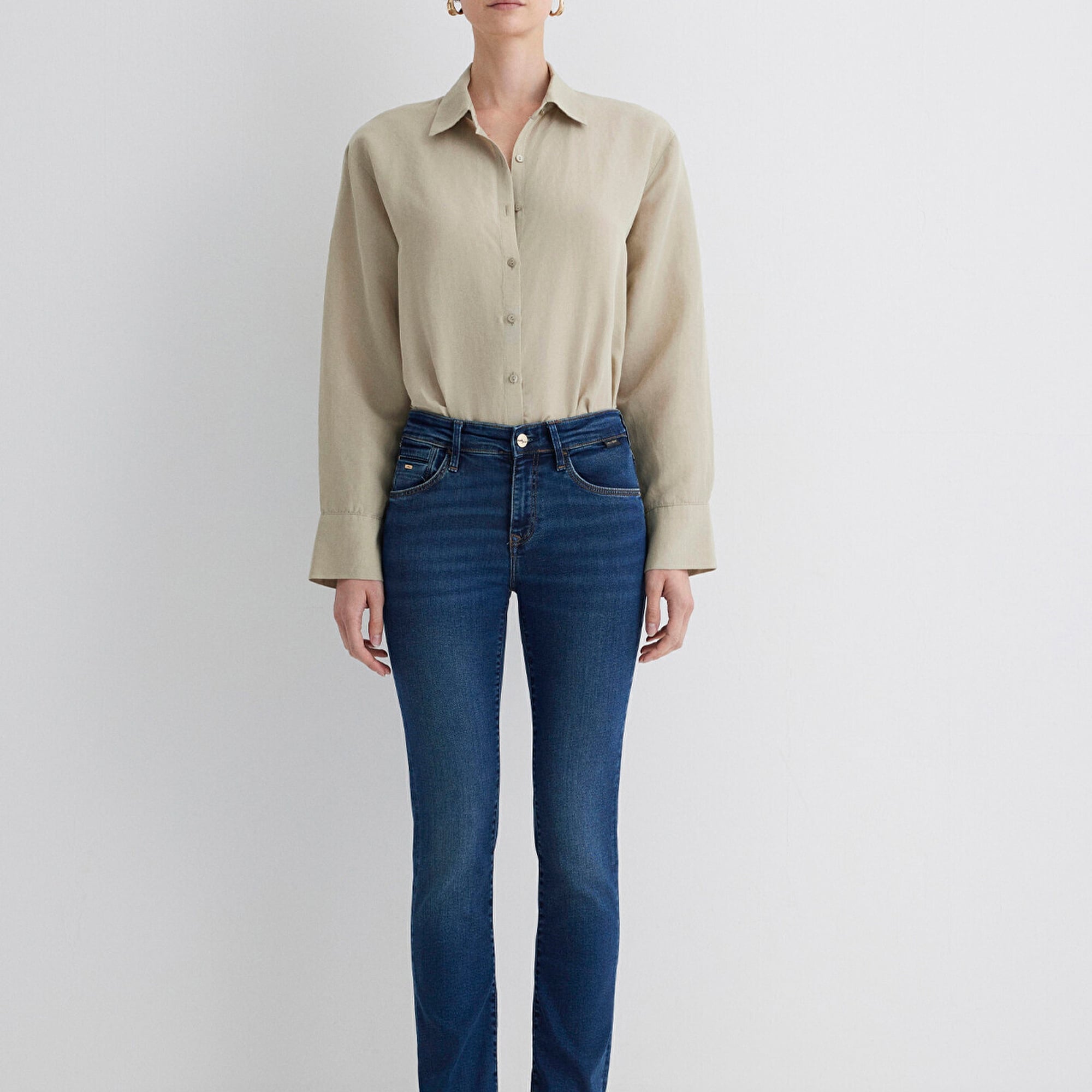 Mavi Mona Gold Klasik Vintage Koyu Mavi Jean Pantolon 1049787784