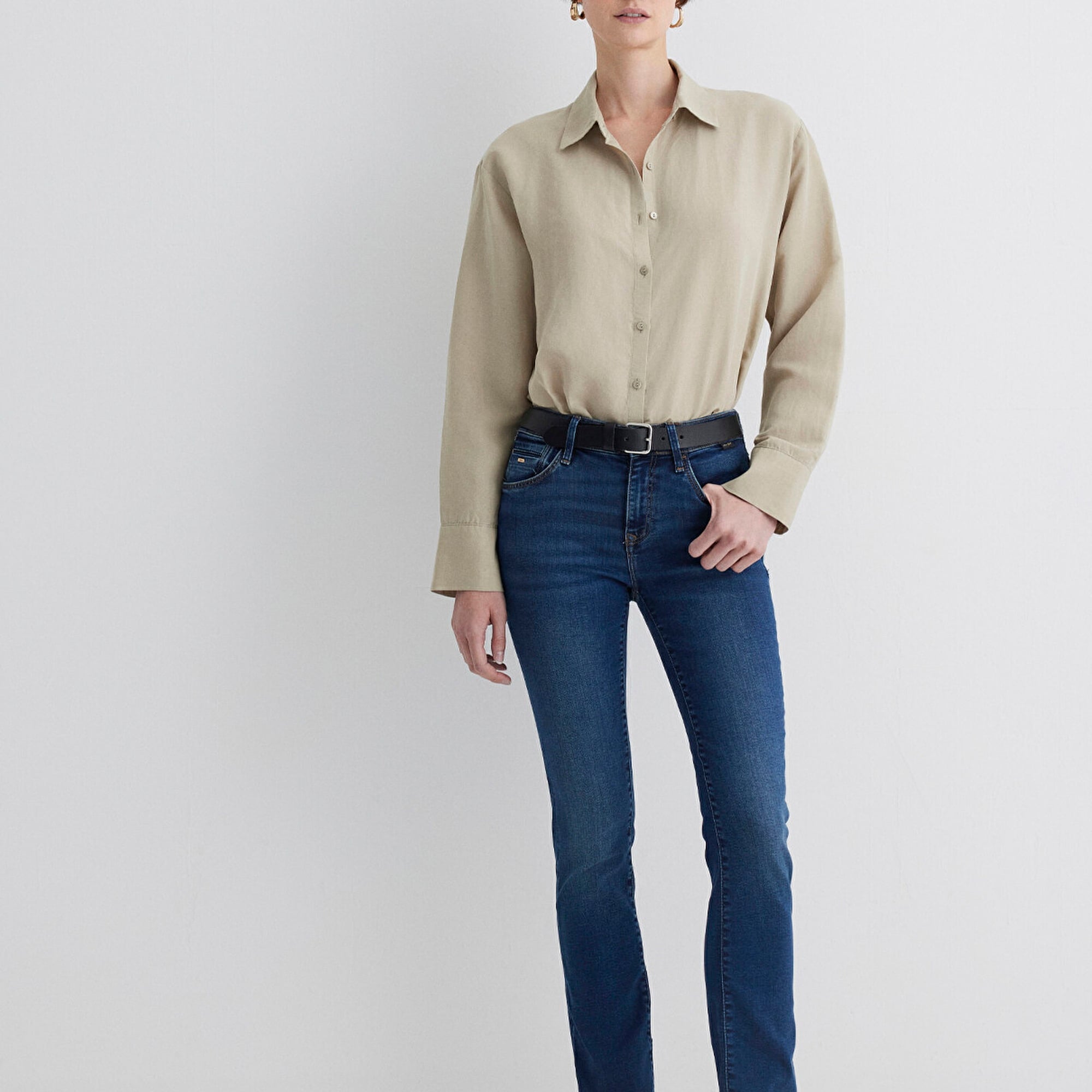 Mavi Mona Gold Klasik Vintage Koyu Mavi Jean Pantolon 1049787784