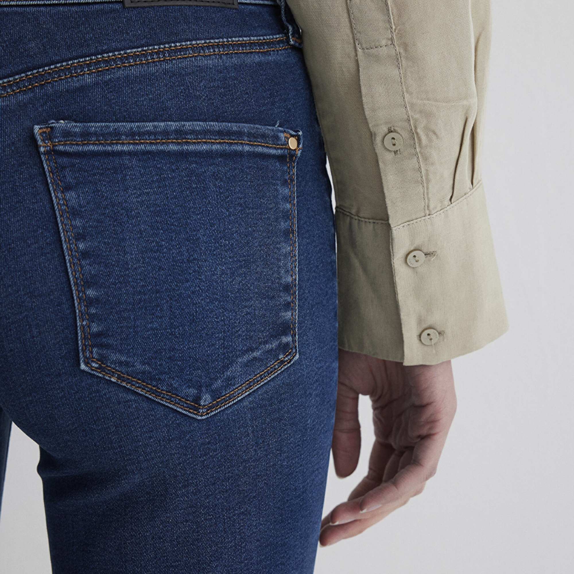 Mavi Mona Gold Klasik Vintage Koyu Mavi Jean Pantolon 1049787784