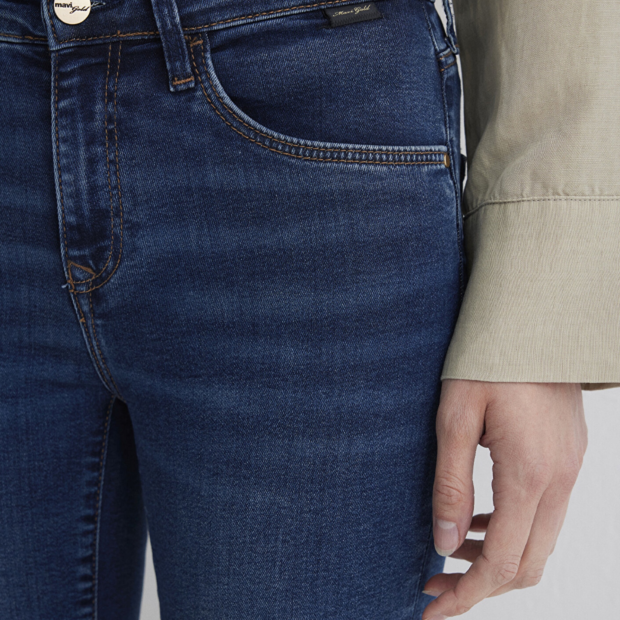 Mavi Mona Gold Klasik Vintage Koyu Mavi Jean Pantolon 1049787784