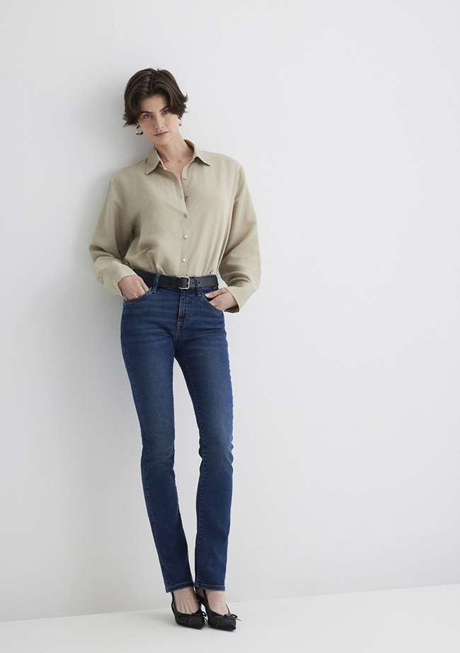  Mavi Mona Gold Klasik Vintage Koyu Mavi Jean Pantolon 1049787784