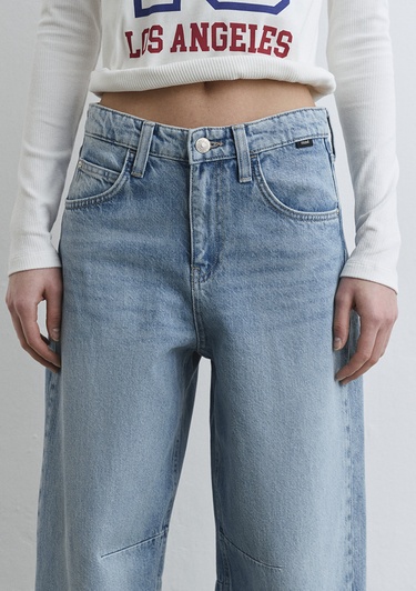  Mavi Lisa 90lar Tokalı İndigo Mavisi Jean Pantolon 1010938-89253