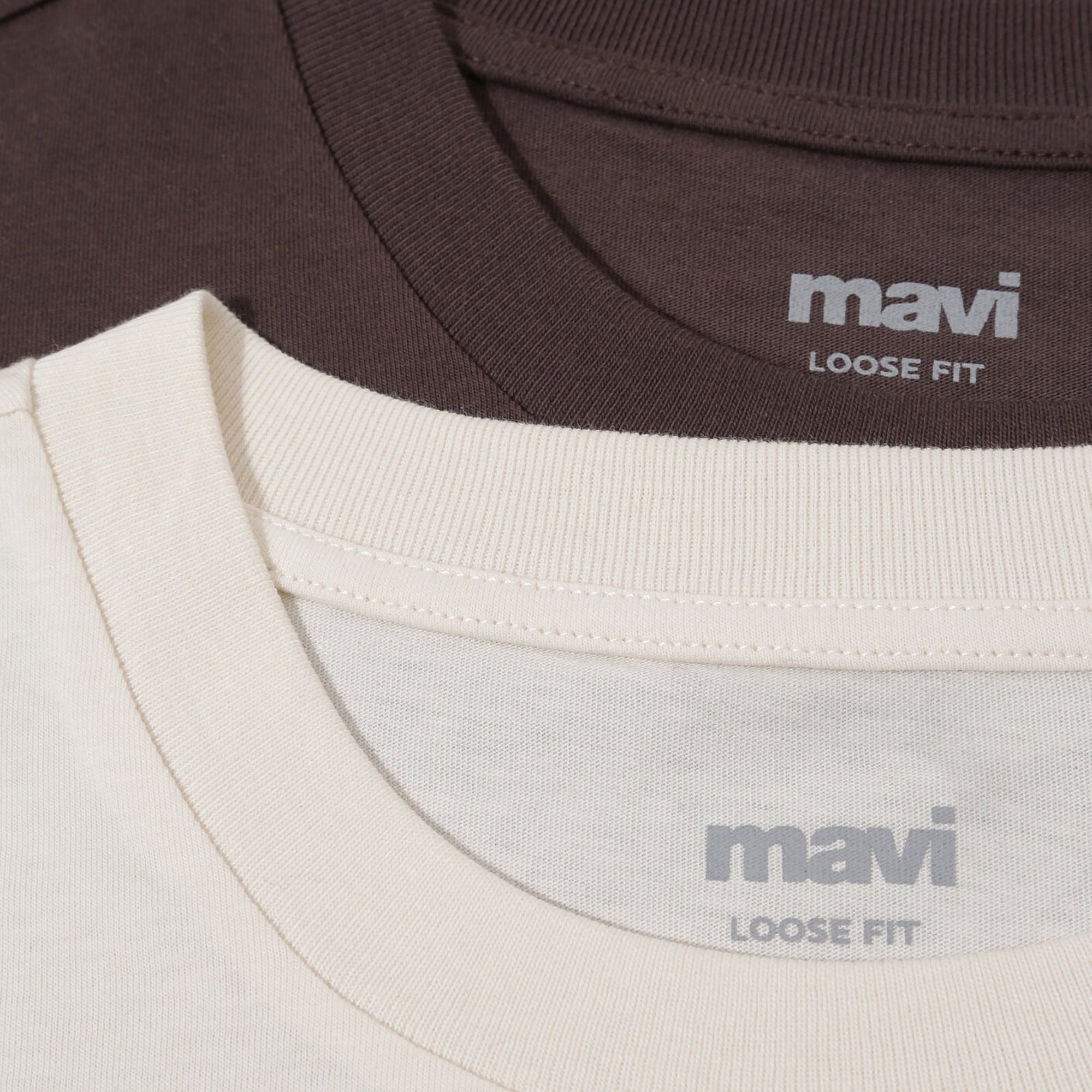 Mavi 2li Erkek Basic Tişört Loose Fit / Bol Rahat Kesim 0612317-70251