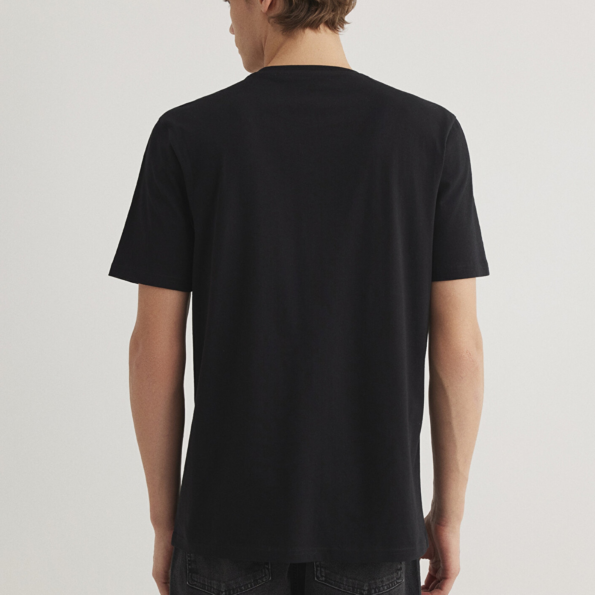 Mavi Mavi Logo Baskılı Siyah Tişört Regular Fit / Normal Kesim 0610635-900