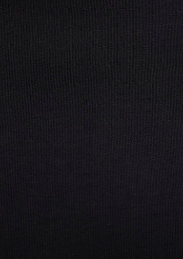  Mavi Etiket Detaylı Siyah Basic Tişört Loose Fit / Bol Rahat Kesim 0611824-900