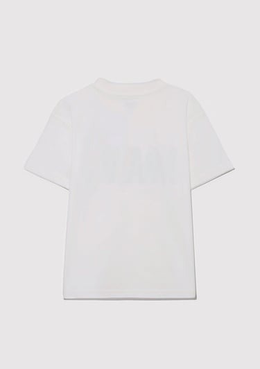  Mavi Mavi Baskılı Ekru Tişört Loose Fit / Bol Rahat Kesim 6610280-70057