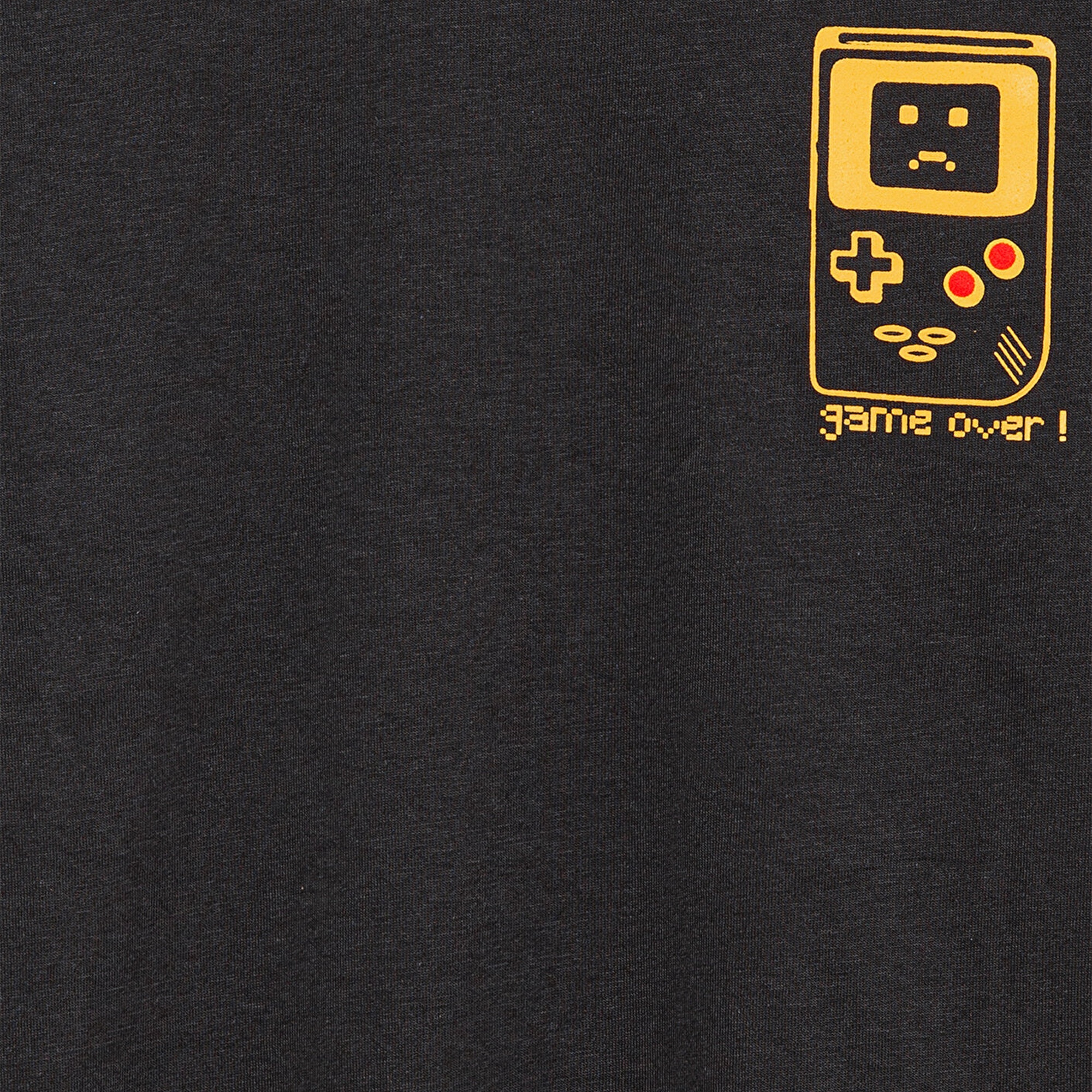 Mavi Baskılı Antrasit Tişört Oversize / Geniş Kesim 6610257-70087