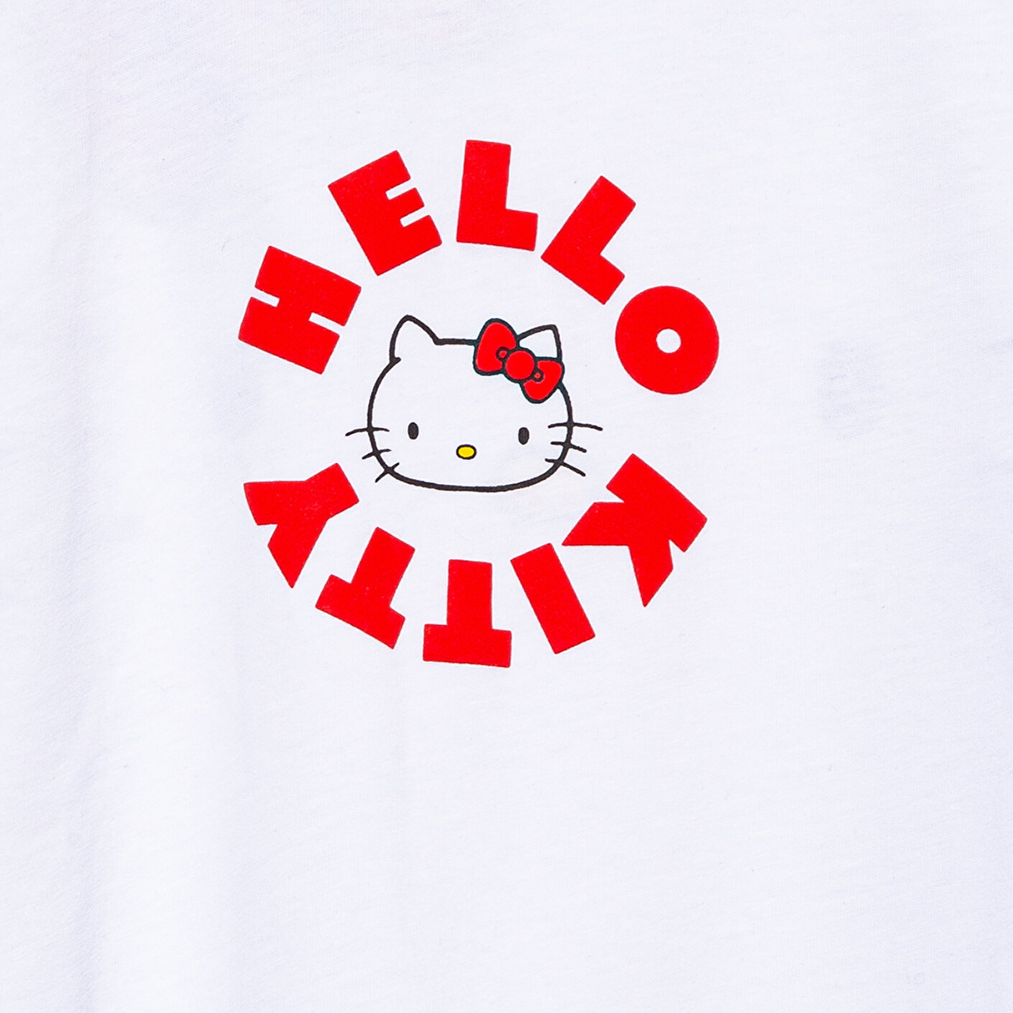 Mavi Hello Kitty Baskılı Beyaz Tişört Loose Fit / Bol Rahat Kesim 7610307-620