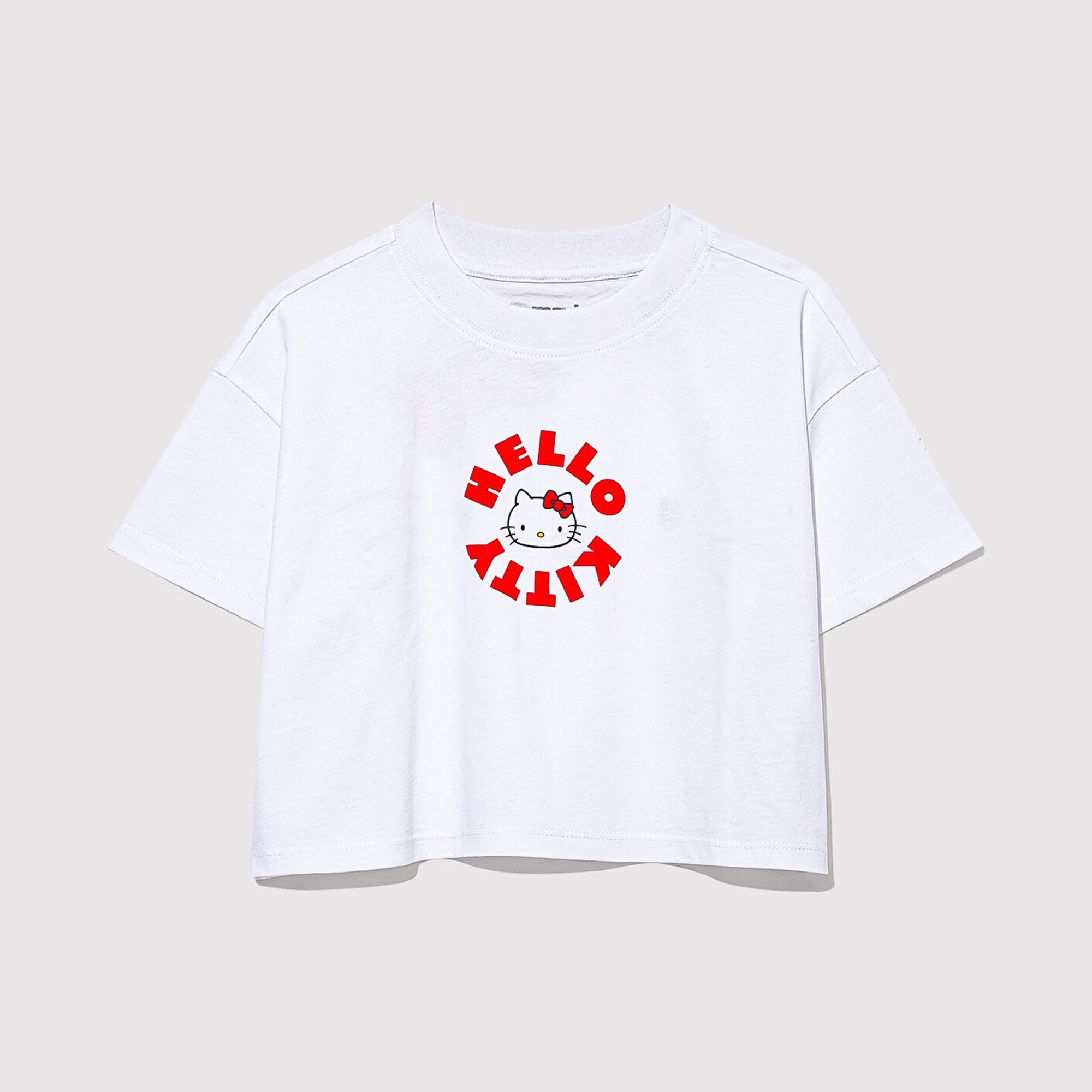 Mavi Hello Kitty Baskılı Beyaz Tişört Loose Fit / Bol Rahat Kesim 7610307-620