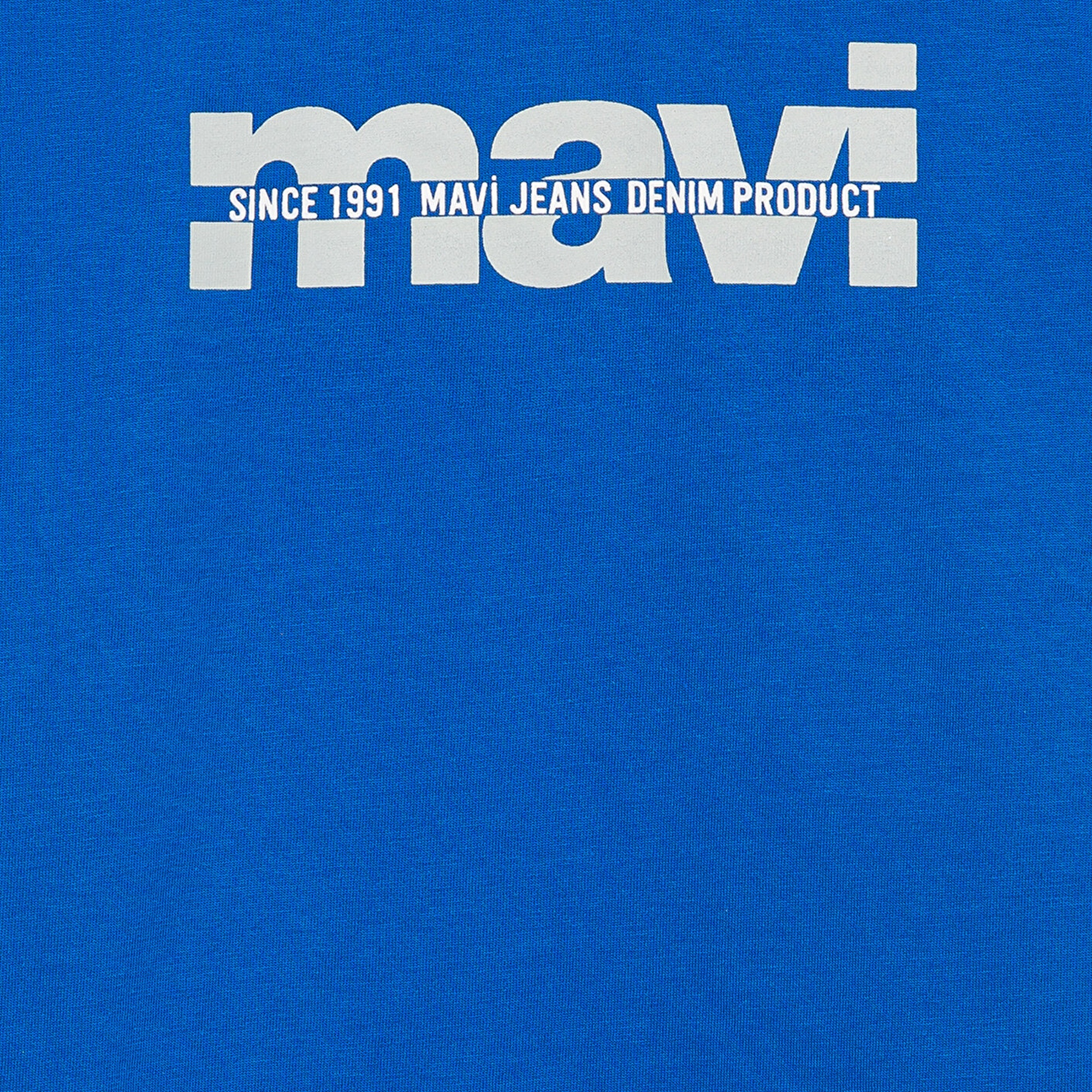 Mavi Mavi Logo Baskılı Mavi Tişört Regular Fit / Normal Kesim 6610286-82491