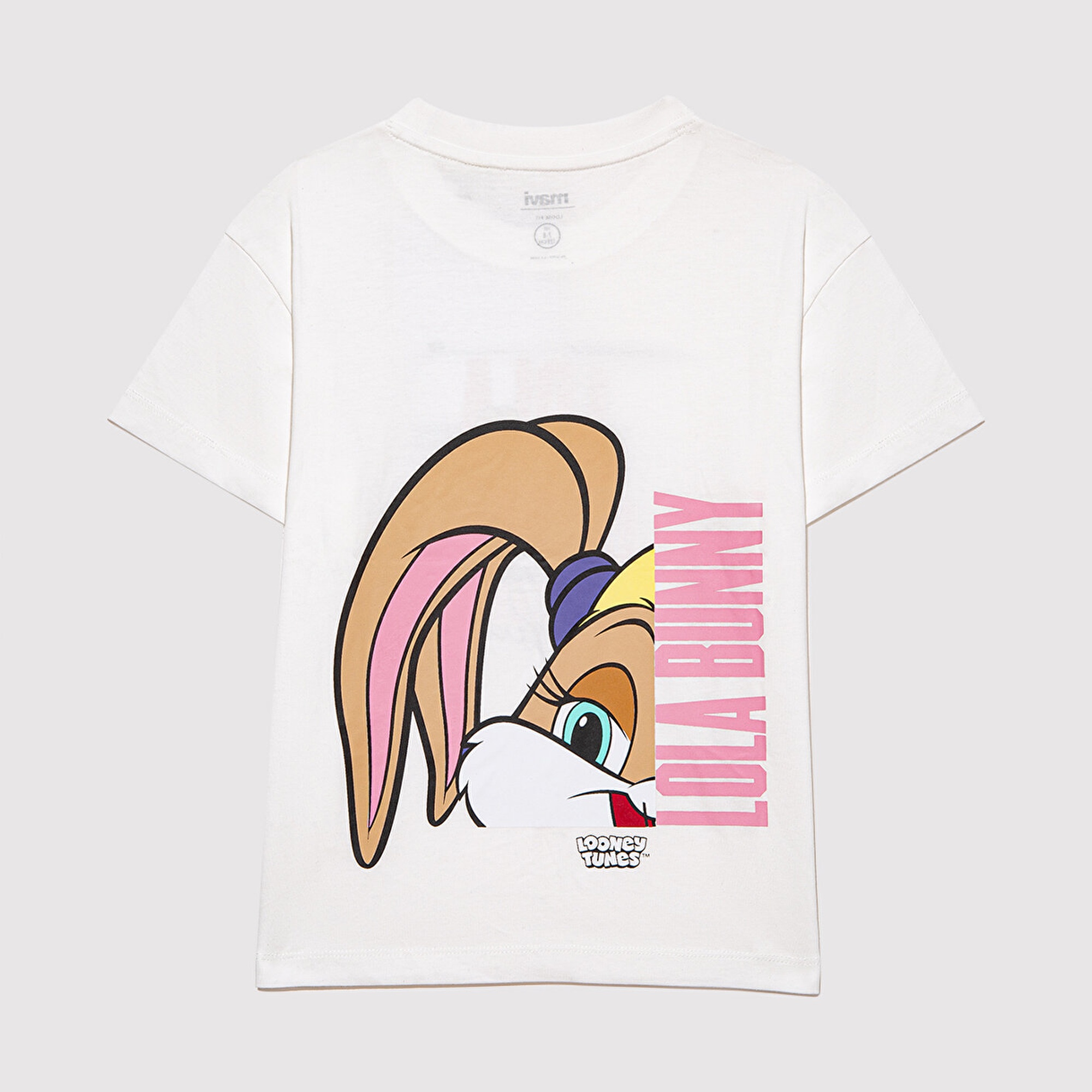 Mavi Lola Bunny Baskılı Ekru Tişört Loose Fit / Bol Rahat Kesim 7610289-70057