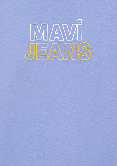  Mavi Mavi Jeans Baskılı Mavi Tişört Loose Fit / Bol Rahat Kesim 6610287-80591