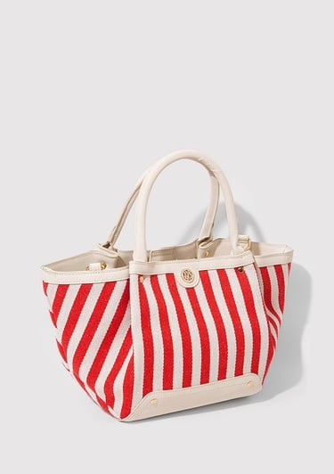  Mavi Kırmızı Çizgili Omuz Çantası 1913094-29781