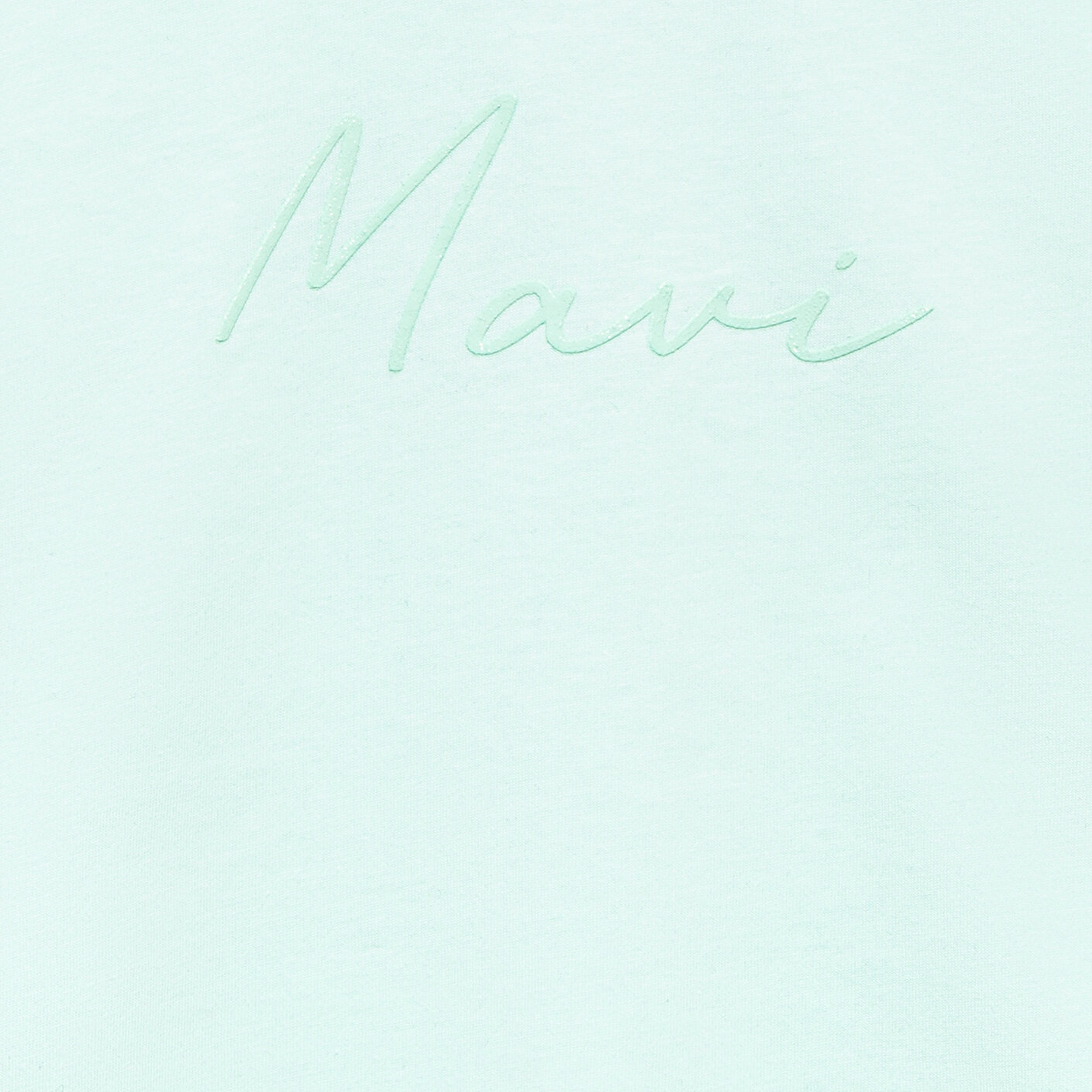 Mavi Mavi Logo Baskılı Yeşil Crop Tişört Loose Fit / Bol Rahat Kesim 7610181-71676