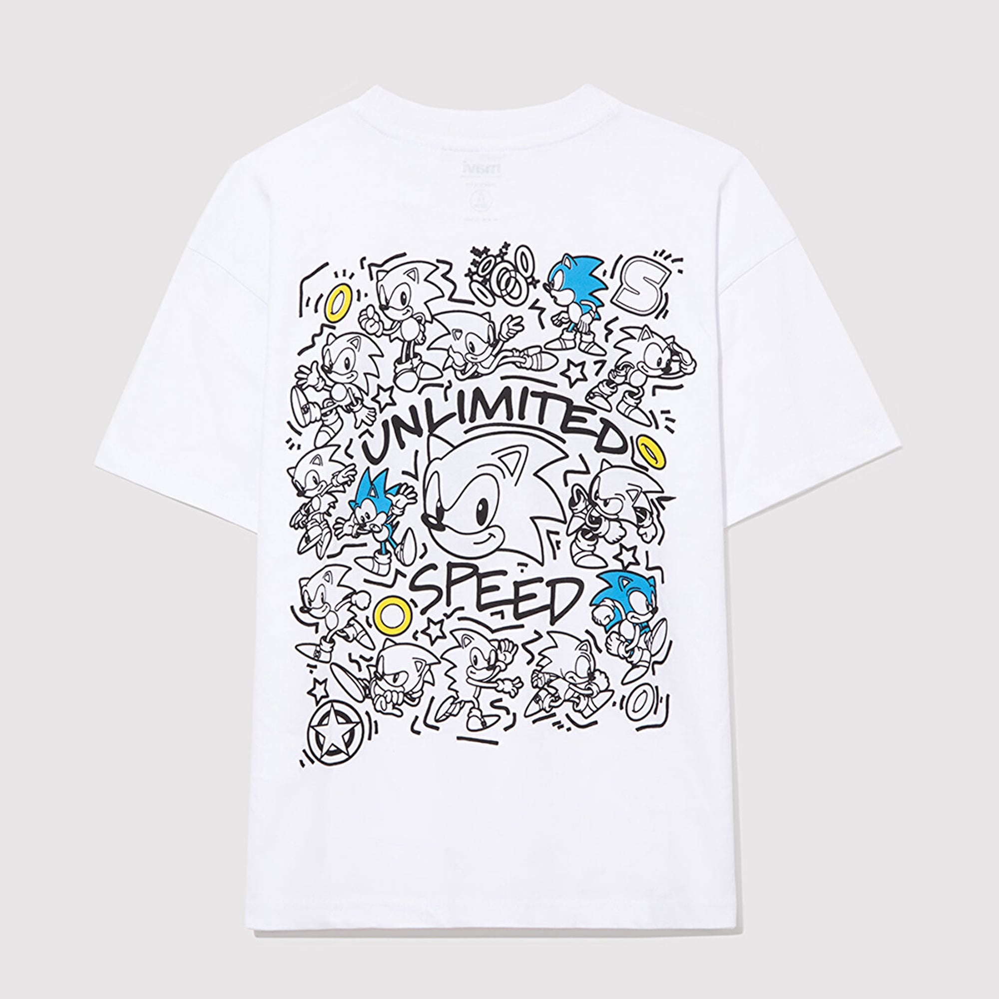 Mavi Sonic Baskılı Tişört Oversize / Geniş Kesim 6610306-620