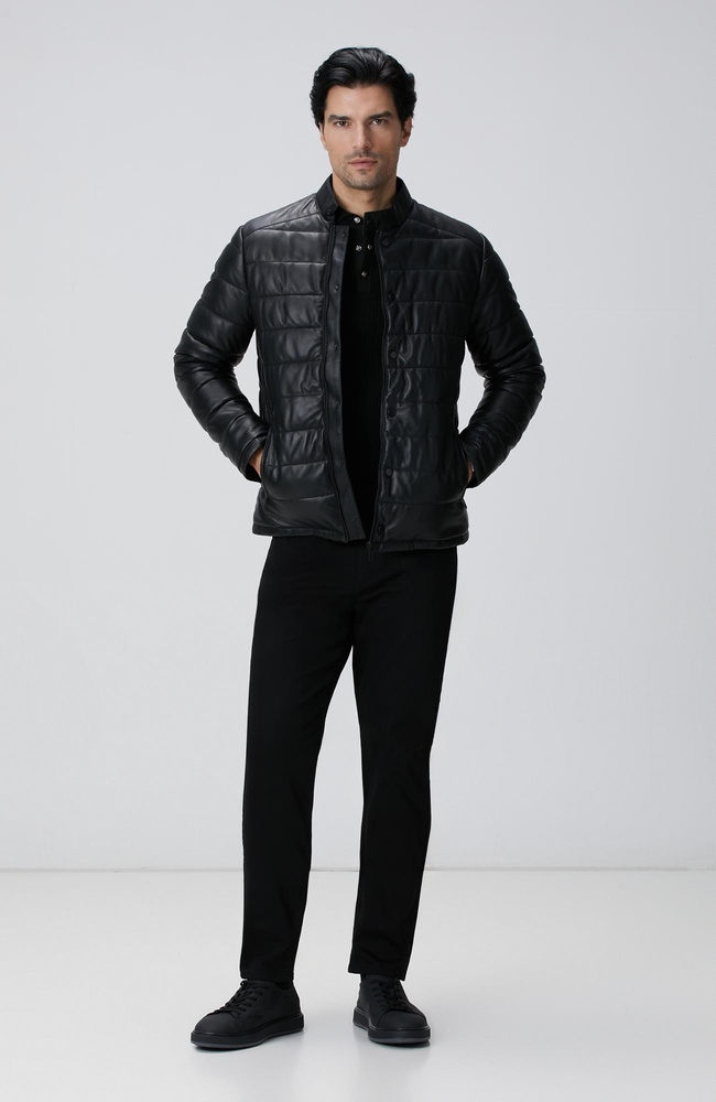  Network Erkek Siyah Casual Pantolon