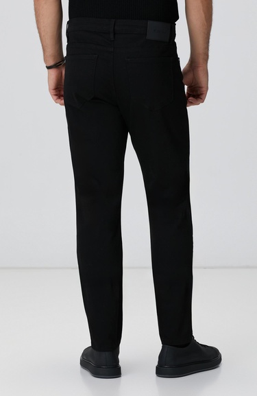  Network Erkek Siyah Casual Pantolon