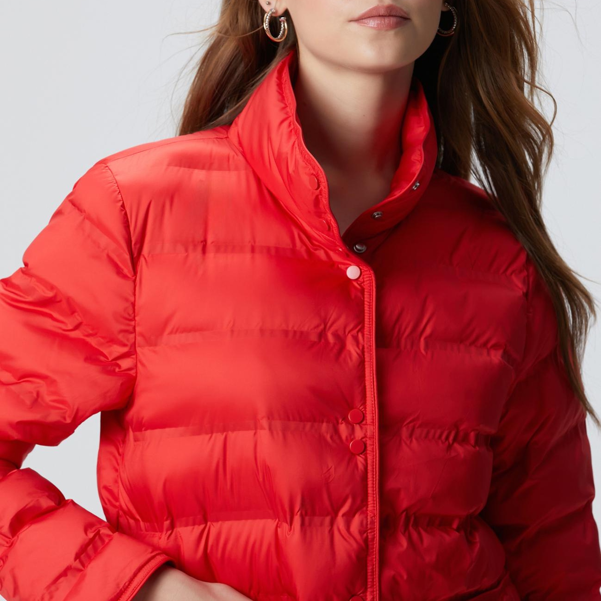 Network Kadın Kırmızı Puffer Mont