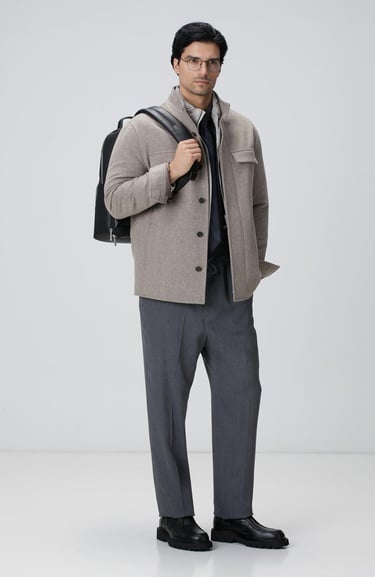  Network Erkek Taş Puffer Mont