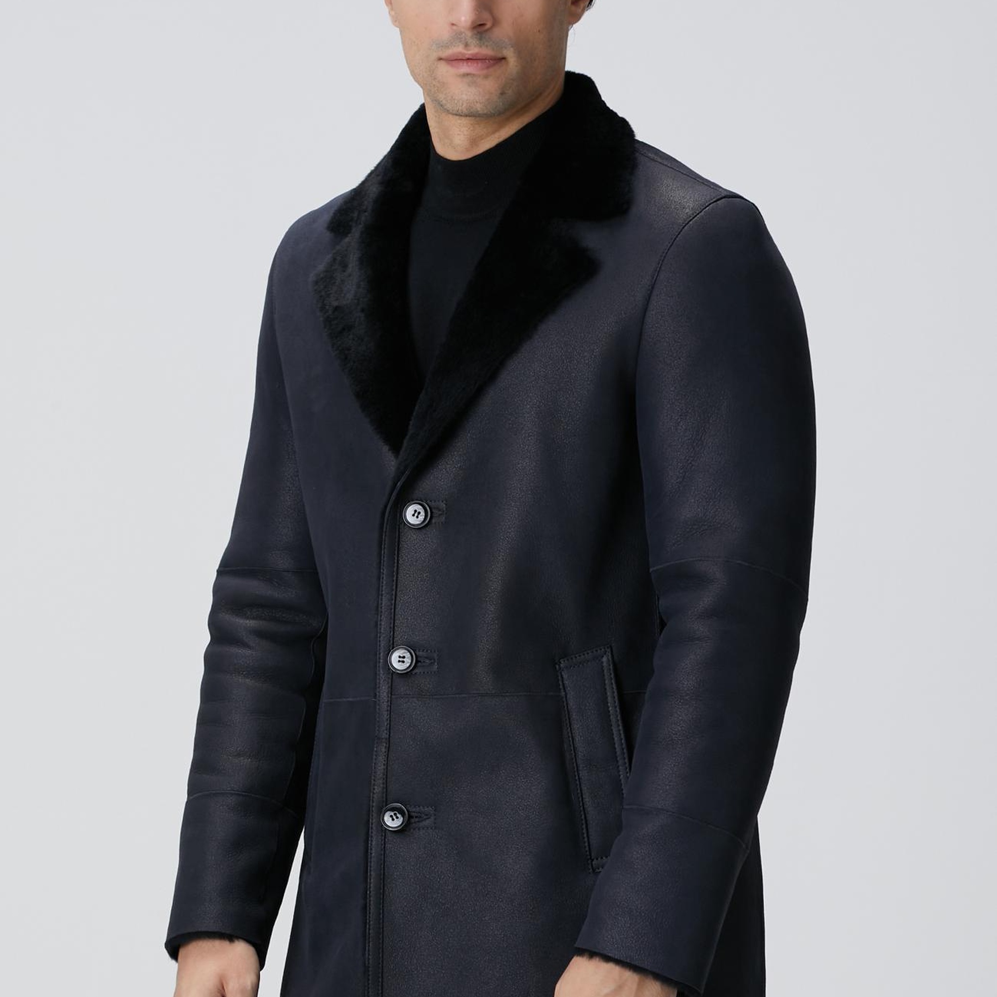 Network Erkek Limited Lacivert Deri Kaban