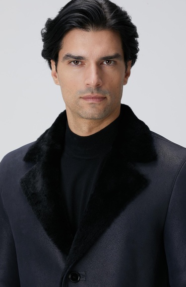  Network Erkek Limited Lacivert Deri Kaban