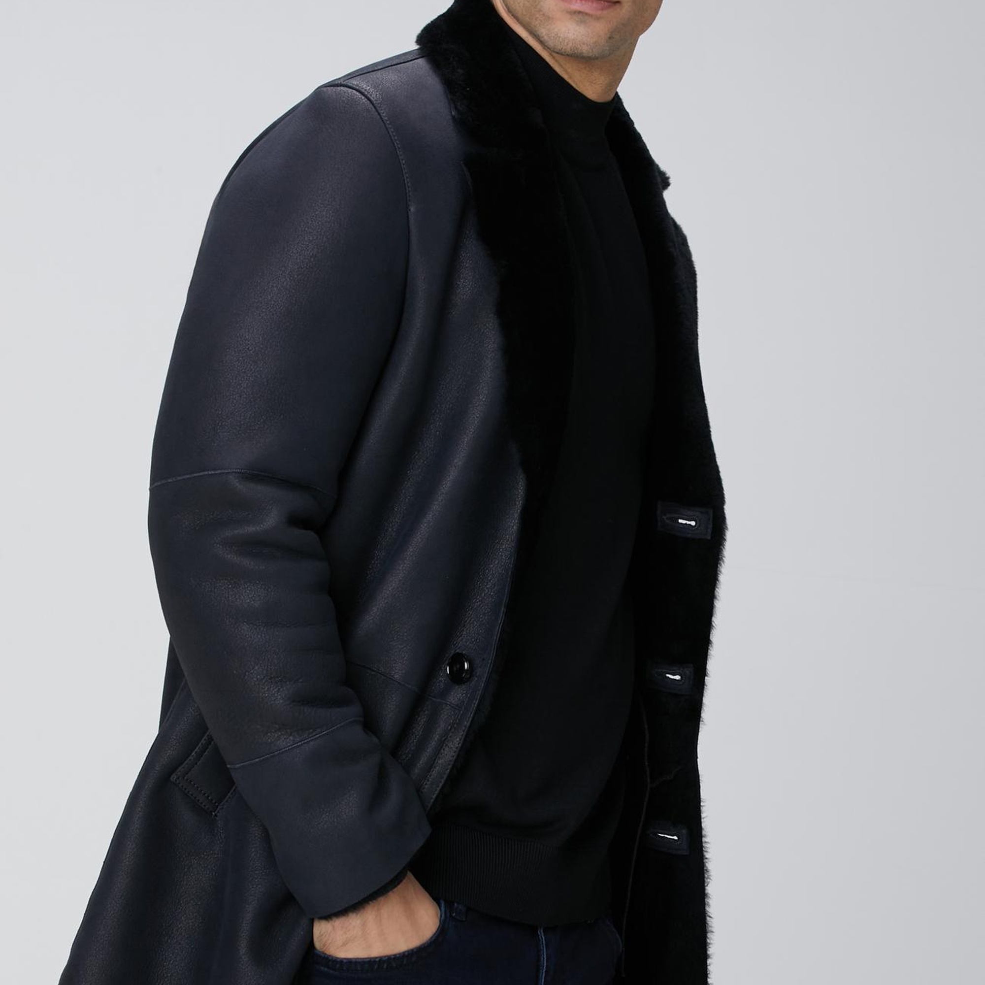 Network Erkek Limited Lacivert Deri Kaban