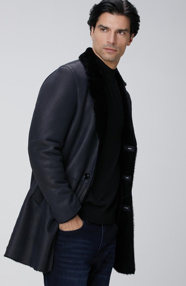  Network Erkek Limited Lacivert Deri Kaban