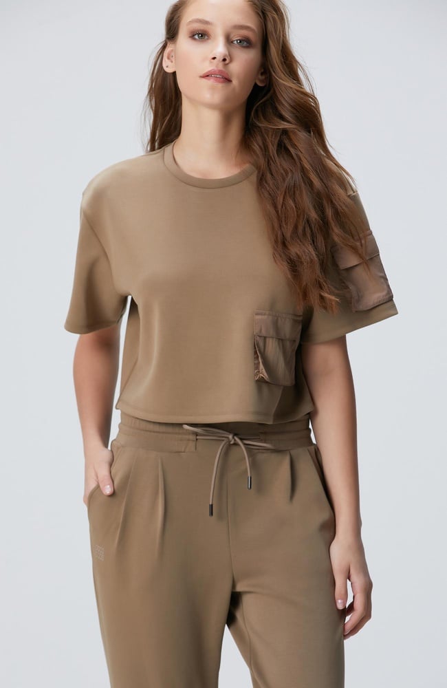  Network Kadın Haki Modal Karışımlı T-shirt
