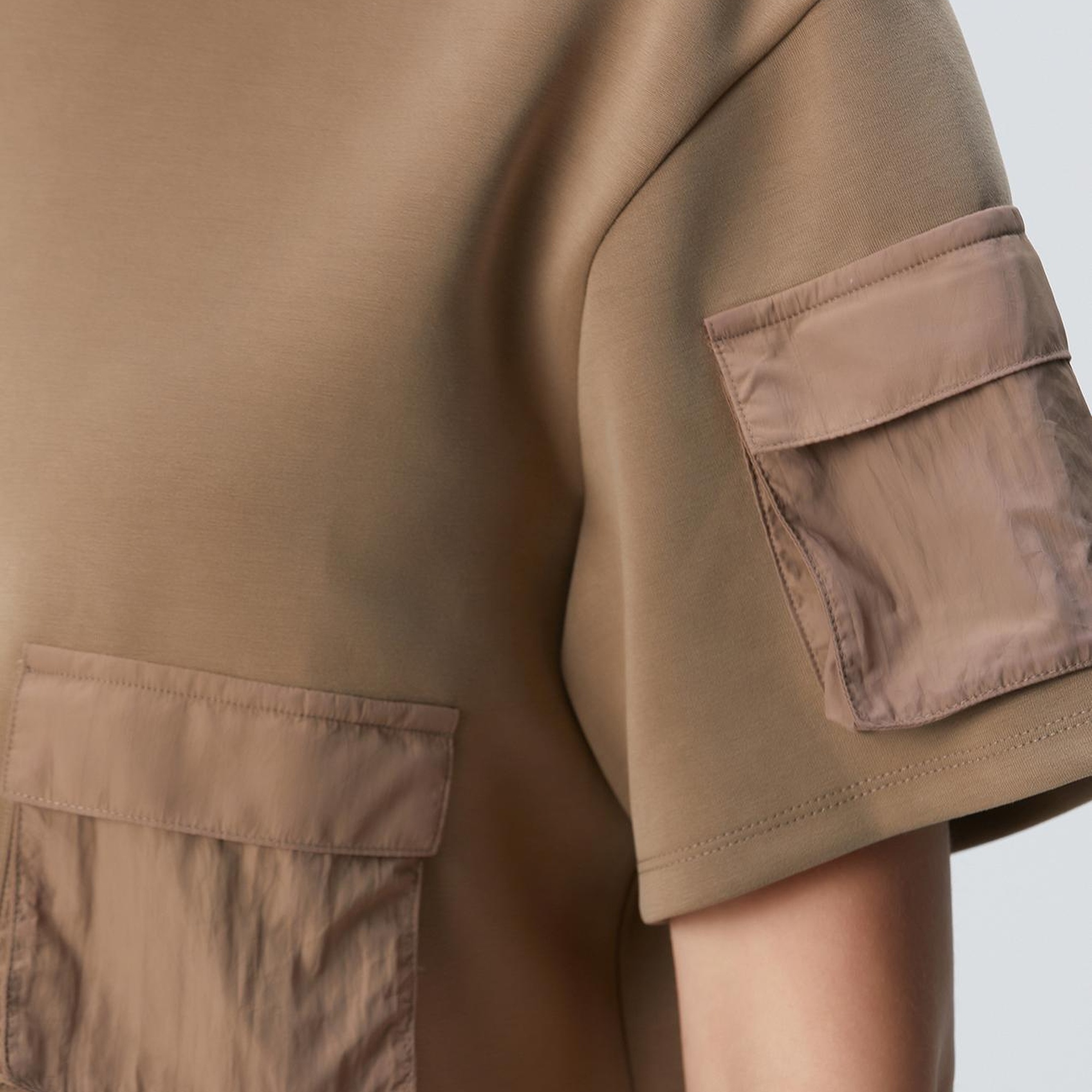 Network Kadın Haki Modal Karışımlı T-shirt