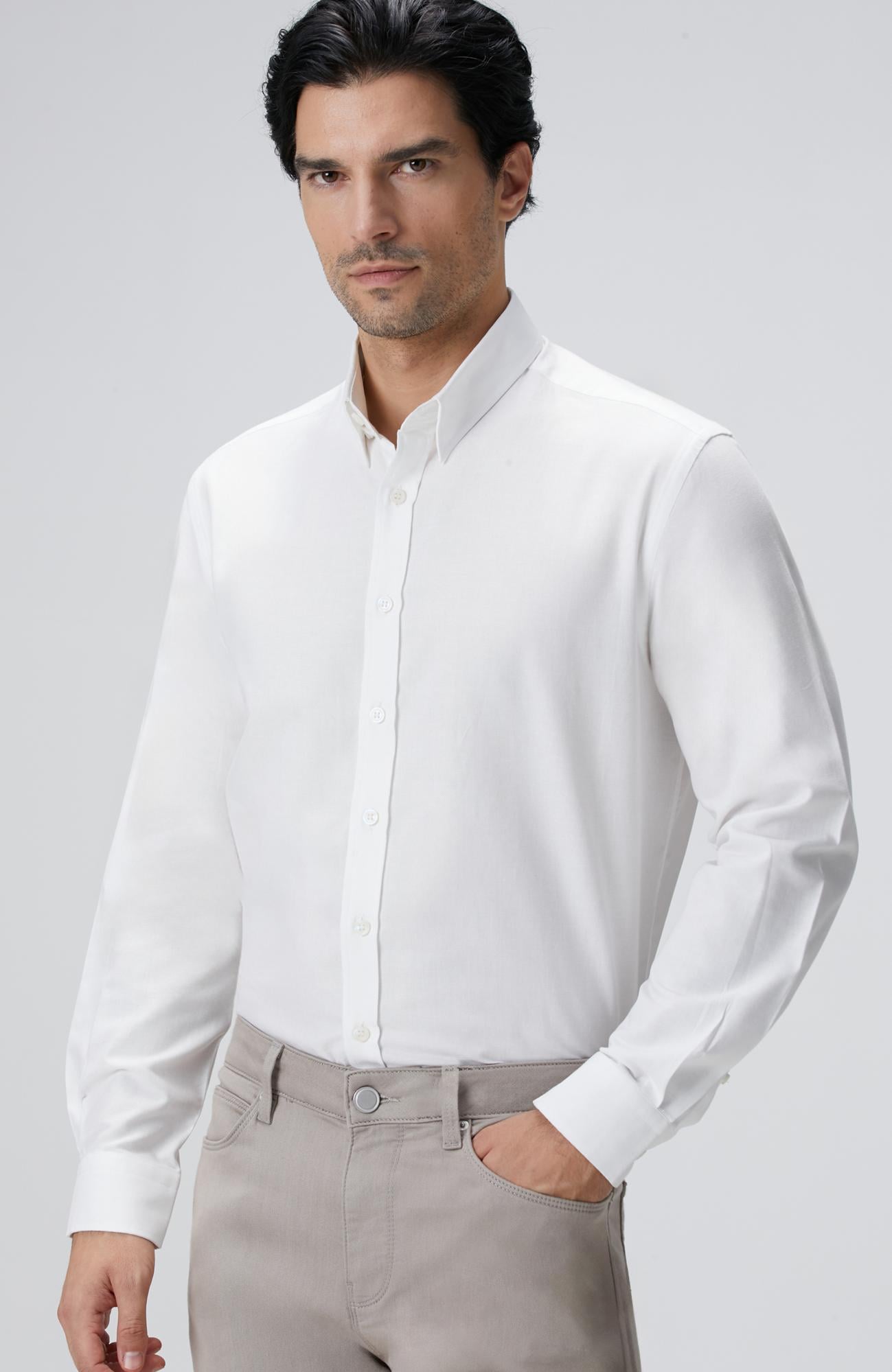  Network Erkek Beyaz Gömlek
