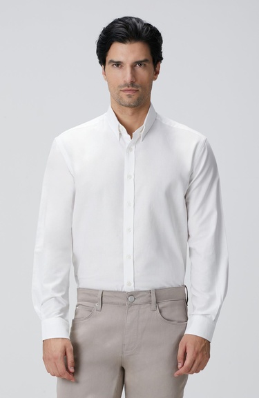  Network Erkek Beyaz Gömlek