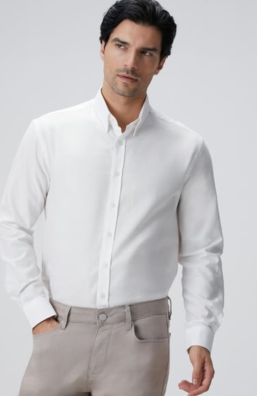  Network Erkek Beyaz Gömlek