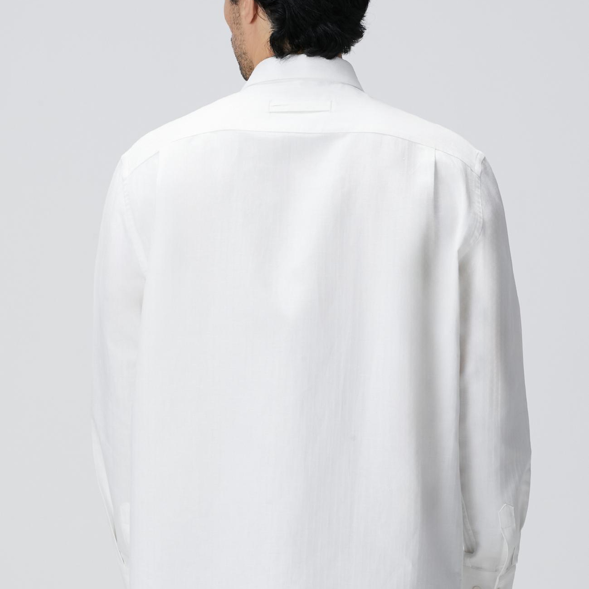 Network Erkek Beyaz Keten Karışımlı Gömlek