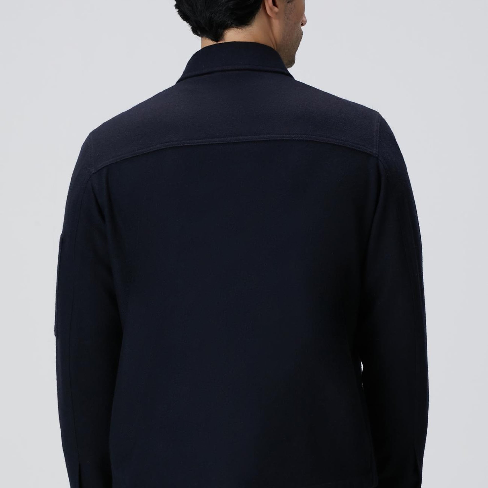 Network Erkek Lacivert Yün Karışımlı Dış Gömlek