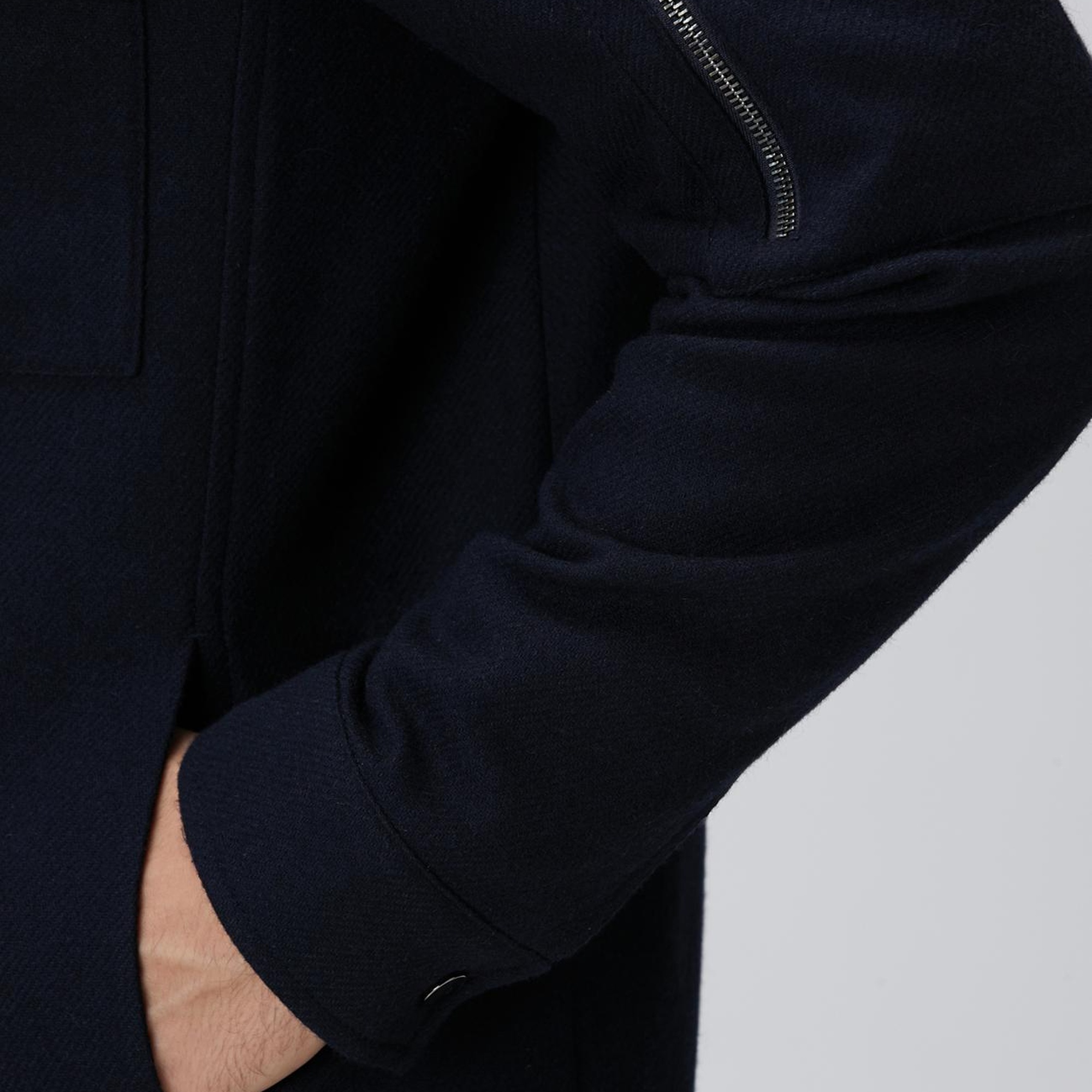 Network Erkek Lacivert Yün Karışımlı Dış Gömlek