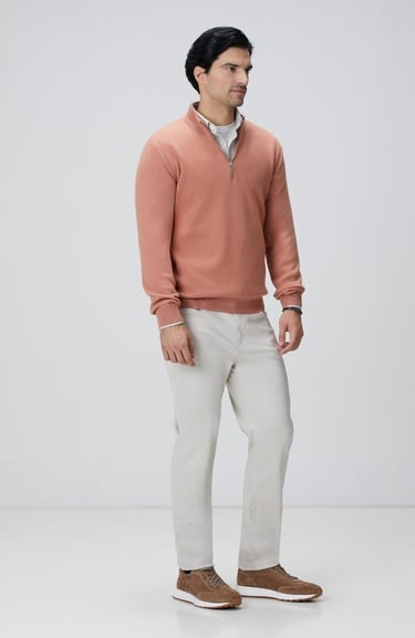  Network Erkek Bej Çizgi Desenli Gömlek