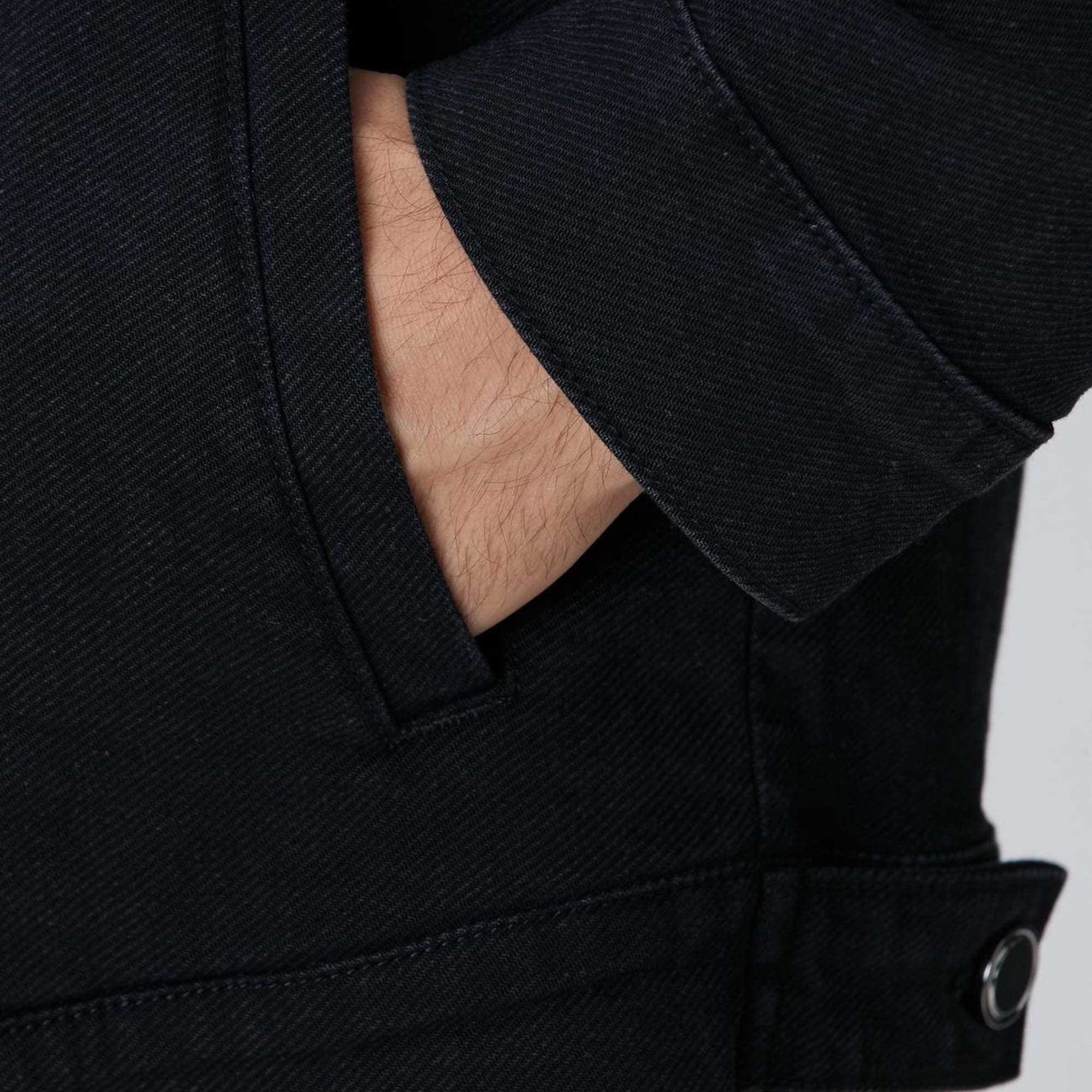 Network Erkek Siyah Denim Mont