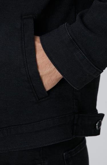  Network Erkek Siyah Denim Mont