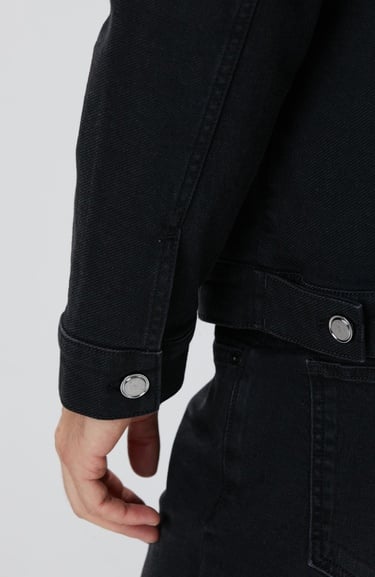  Network Erkek Siyah Denim Mont