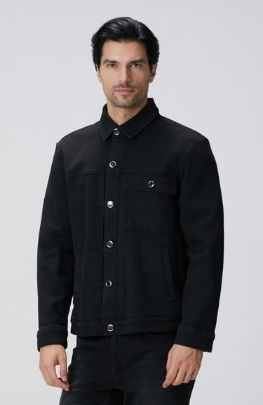  Network Erkek Siyah Denim Mont