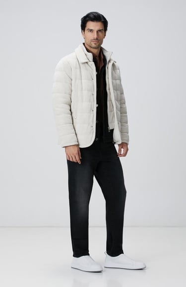  Network Erkek Siyah Denim Mont