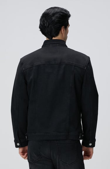  Network Erkek Siyah Denim Mont