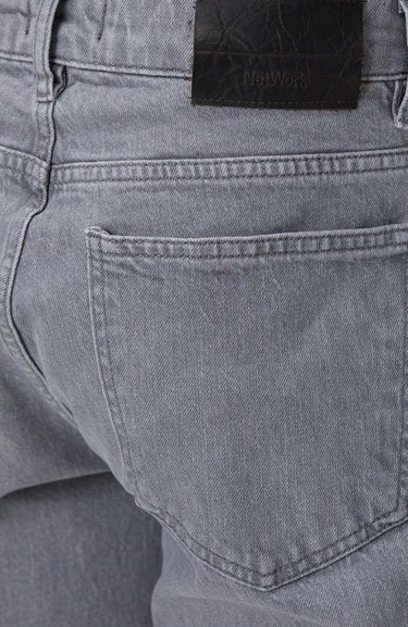  Network Erkek Açık Gri Denim Pantolon