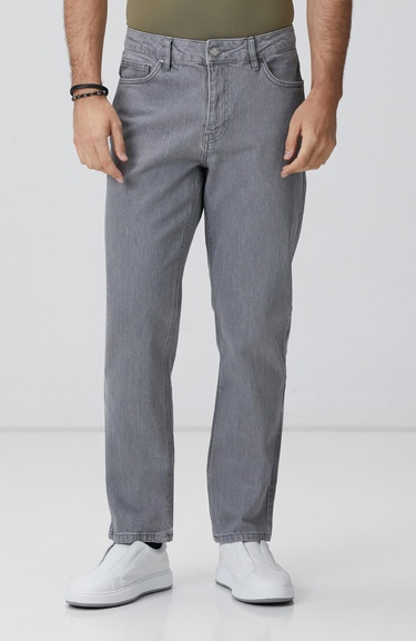  Network Erkek Açık Gri Denim Pantolon