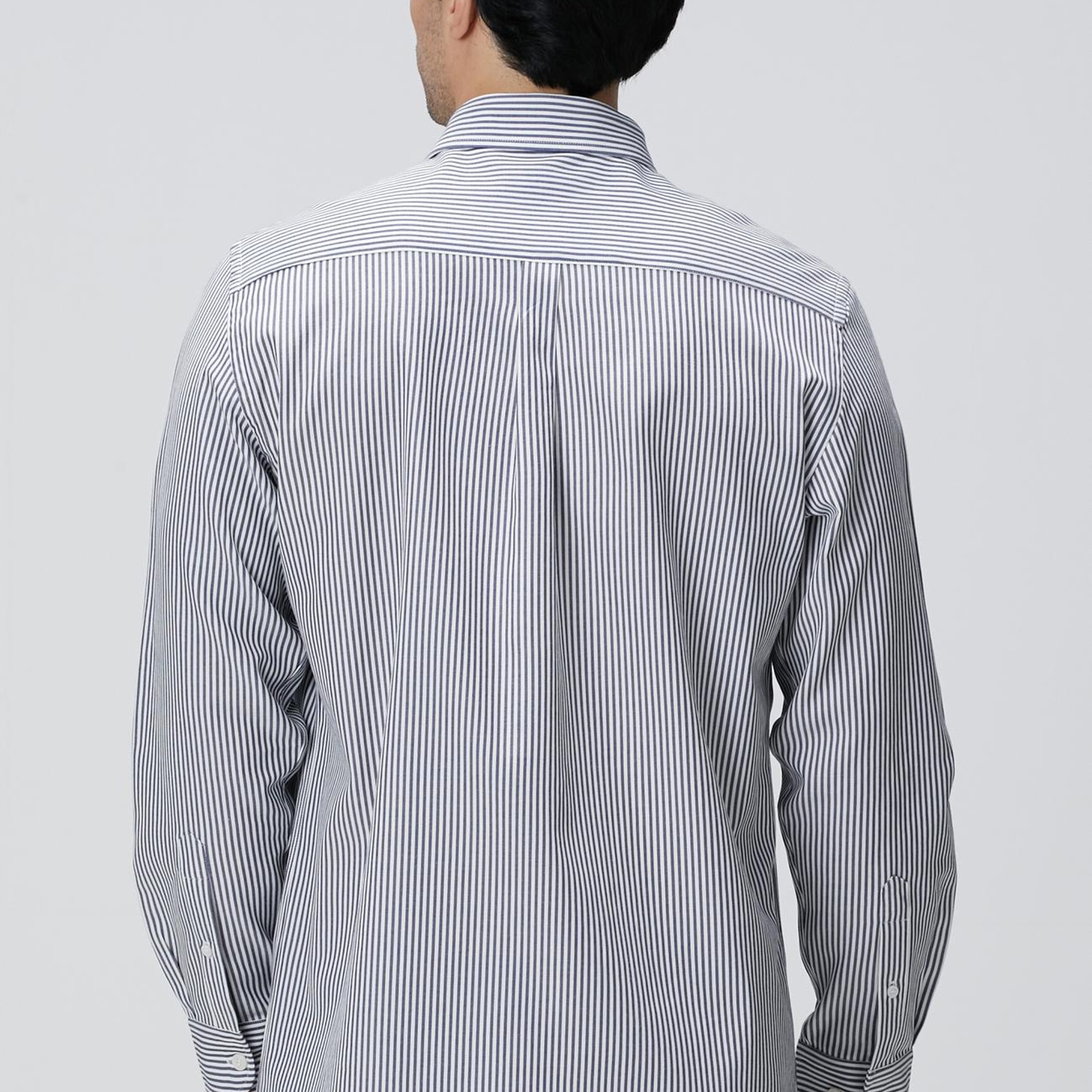 Network Erkek Indigo Çizgi Desenli Gömlek